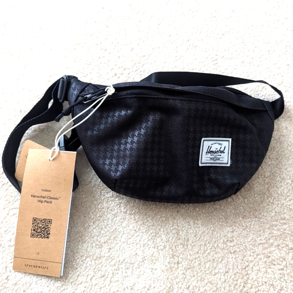Herschel Classic Hip Pack--- Houndstooth Emboss (1liter)